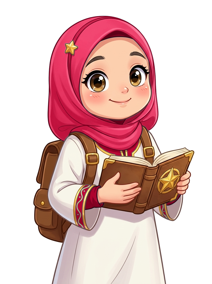 Coral Blossom Hijab